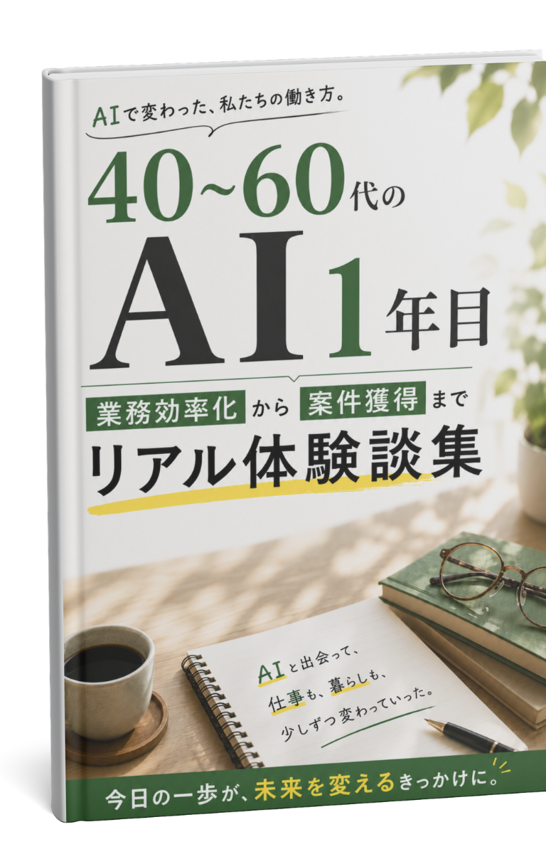 まだ間に合う!40〜60代のAI1年目〈案件獲得〉事例集